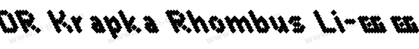 DR Krapka Rhombus Li字体转换